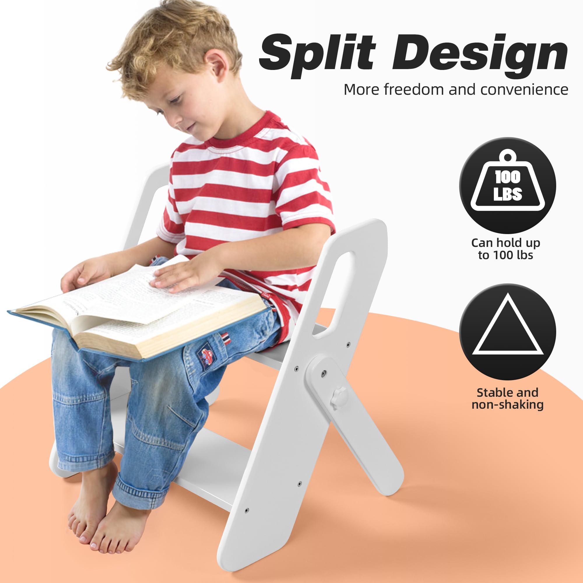 Potty Training Seat with Ladder for Toddlers - Adjustable Wooden Toilet Step Stool for Boys & Girls - Kids Bathroom Step Stool for Safe Potty Training | Perfect for Home, Daycare & Travel Use