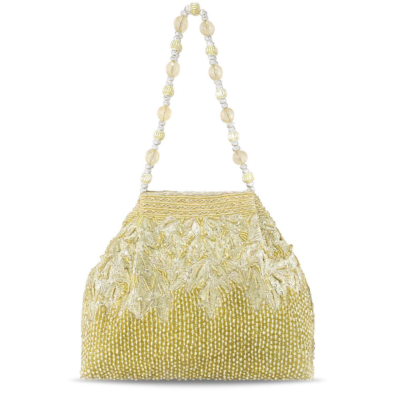 Aheli Handmade Ethnic Potli Bags for Women - Elegant Evening Clutch Purse with Drawstring for Weddings, Parties & Special Occasions