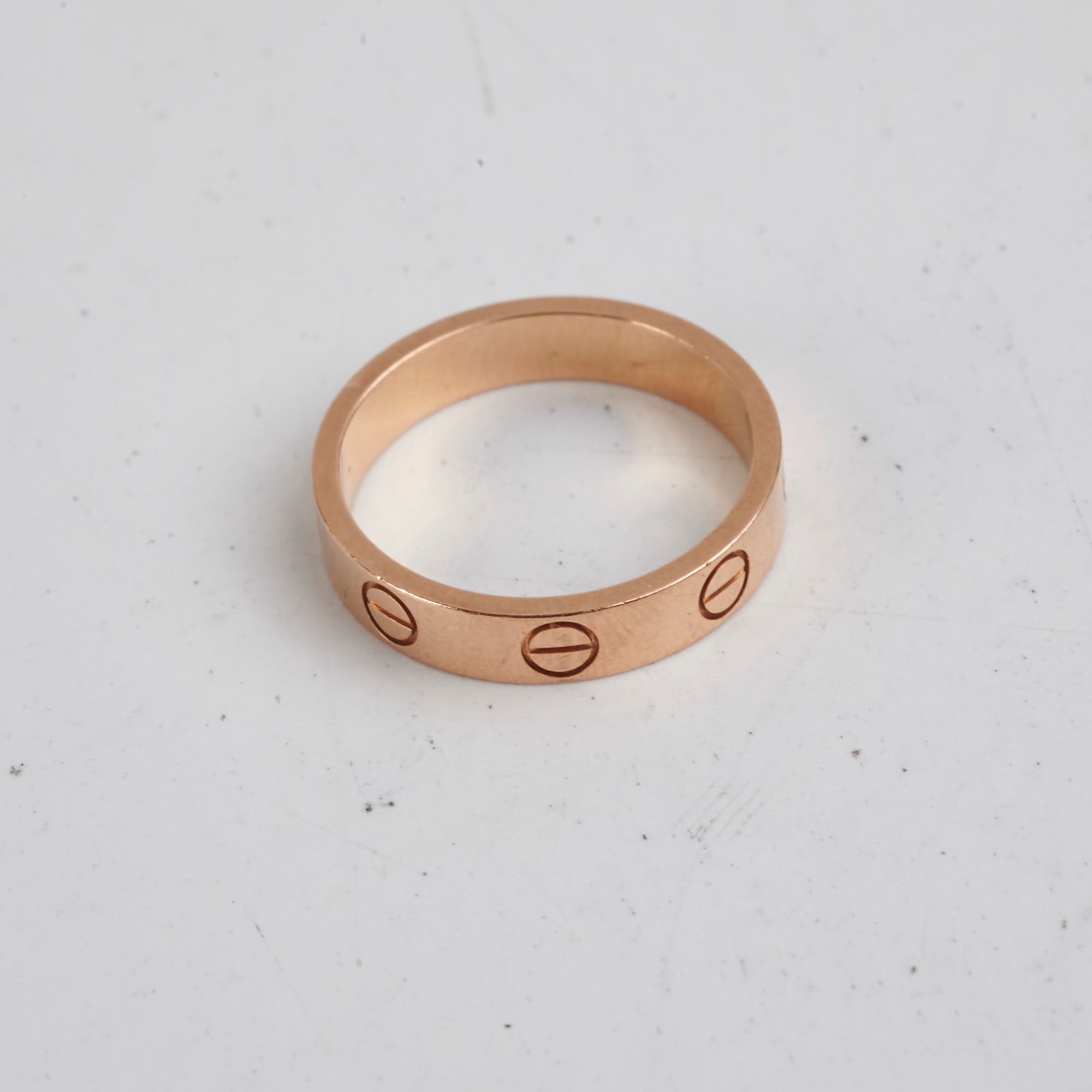 Cartier Love Ring Small Model 18K Pink Gold Size 4.9 - Luxury Wedding Band, Anniversary Gift for Her, Romantic Couple Jewelry