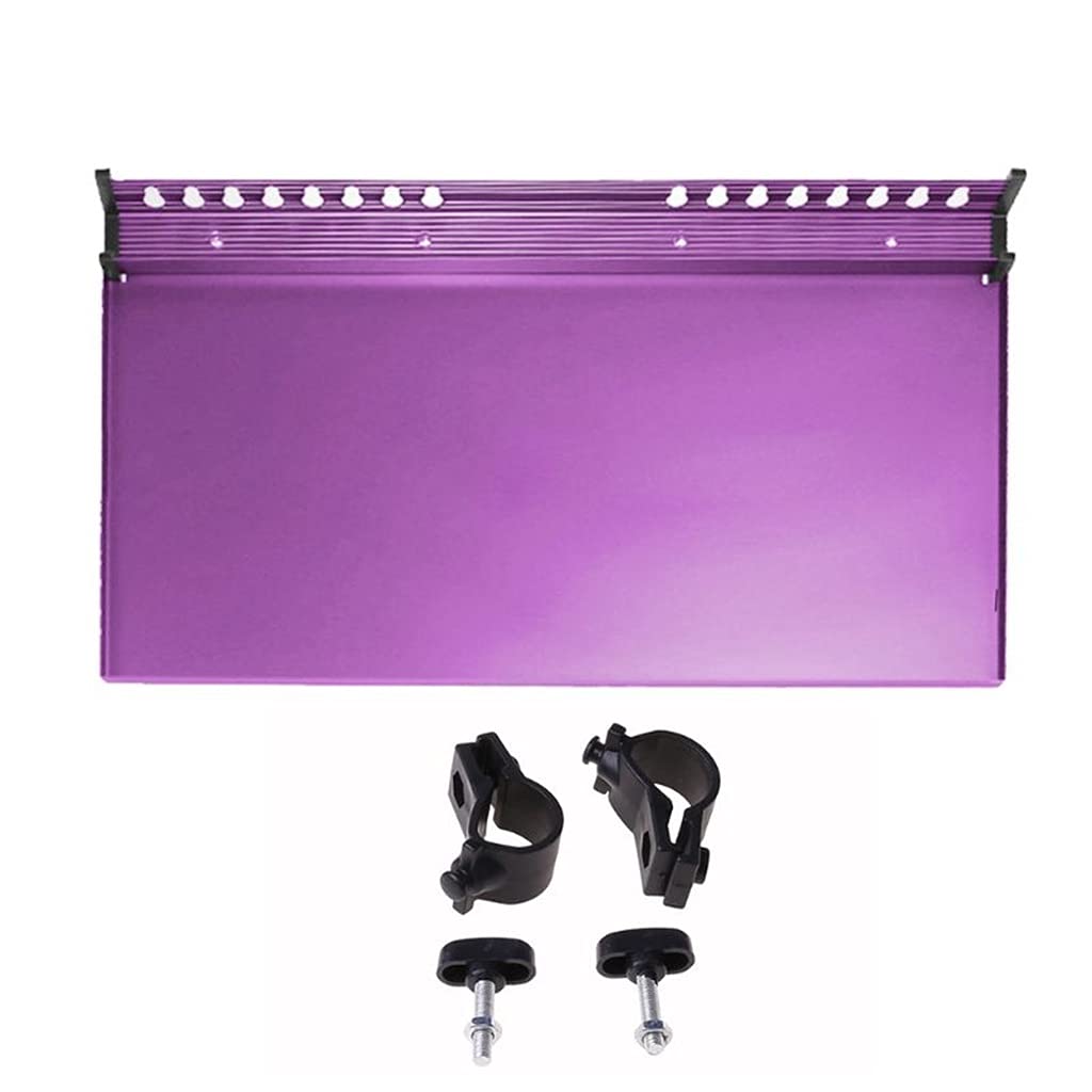 LEIGE Aluminum Detachable Easel Tray Shelf - Artist Sketch Rack Storage Organizer for Paint Brushes & Supplies - Purple - Perfect for Studio, Classroom & Outdoor Painting