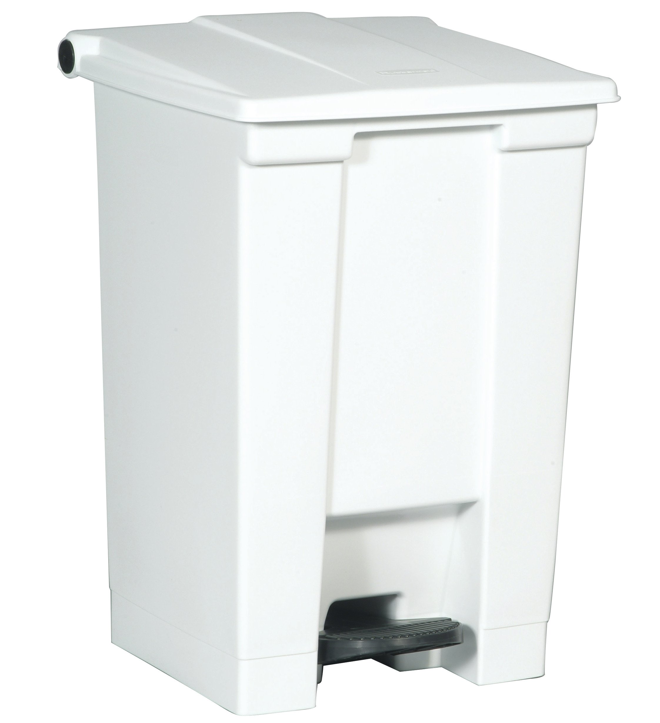 Rubbermaid 12-Gallon Step-On Trash Can with Lid - White Hands-Free Sanitary Garbage Bin for Hospitals, Labs & Clinics - Ideal for Medical Waste Disposal in Patient Rooms, Emergency Areas & Healthcare Facilities
