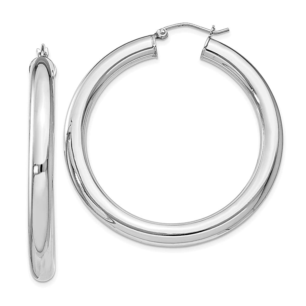 925 Sterling Silver 5mm Round Hoop Earrings for Women - Classic Fine Jewelry Set, Dainty Everyday Hoops, Perfect Gift for Her (Great for Work, Date Night & Special Occasions)