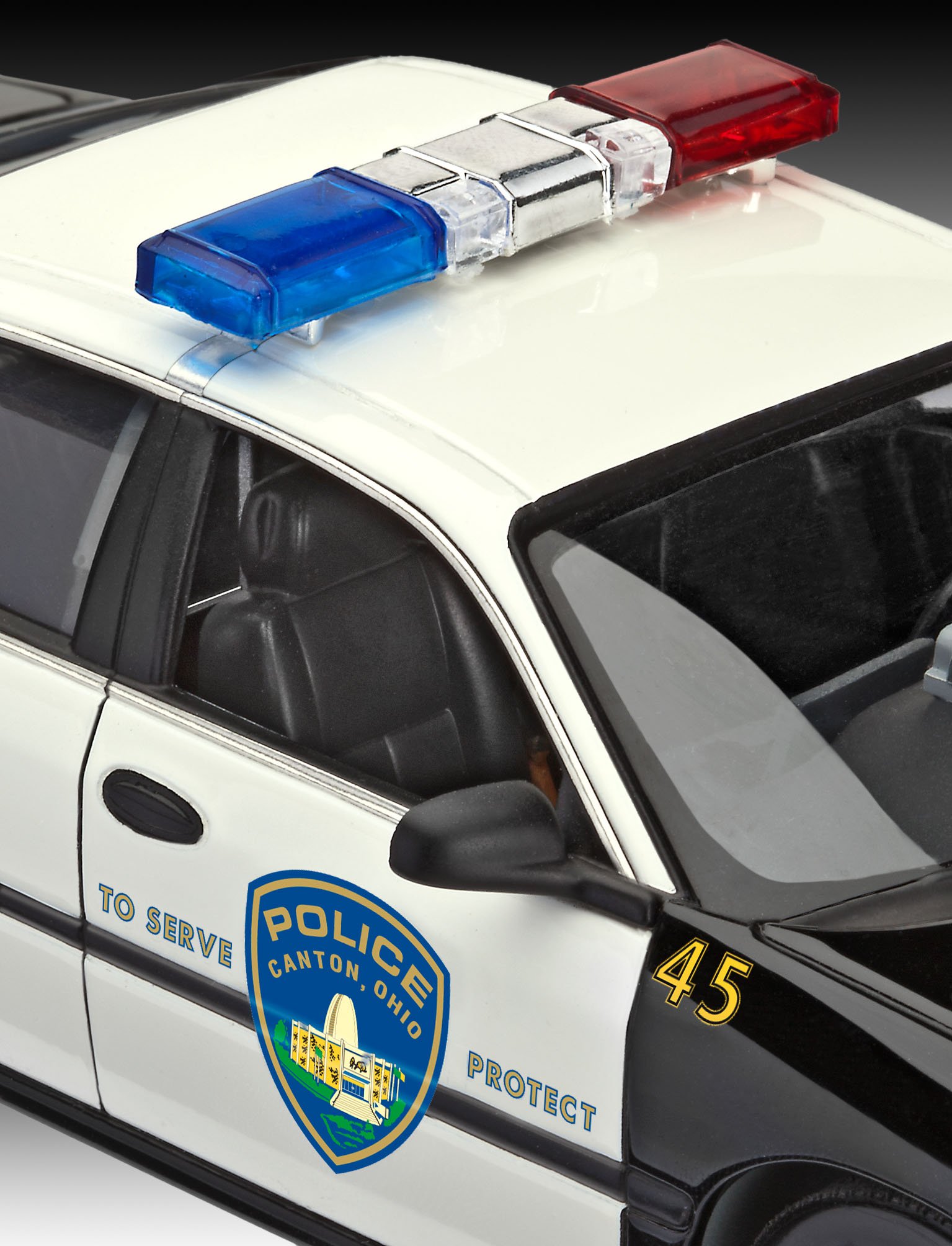Revell 1:24 Scale Model '05 Chevy Impala Police Car - Perfect for Collectors, Hobbyists & Die-Cast Car Enthusiasts | Display, Gifts & DIY Projects