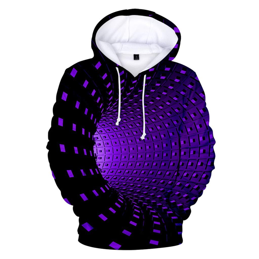 3D Printed Unisex Casual Long Sleeve Hoodie - Trendy Round Neck Pullover Top for Men & Women - Perfect for Streetwear, Gym, and Everyday Fashion
