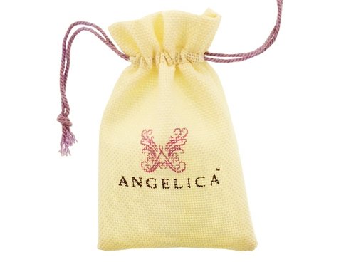Brass & White Yellow Dress Charm Angel Ica Tween Bangle Bracelet for Girls - Small Size, Perfect for Birthday Gifts, Party Accessories & Everyday Wear