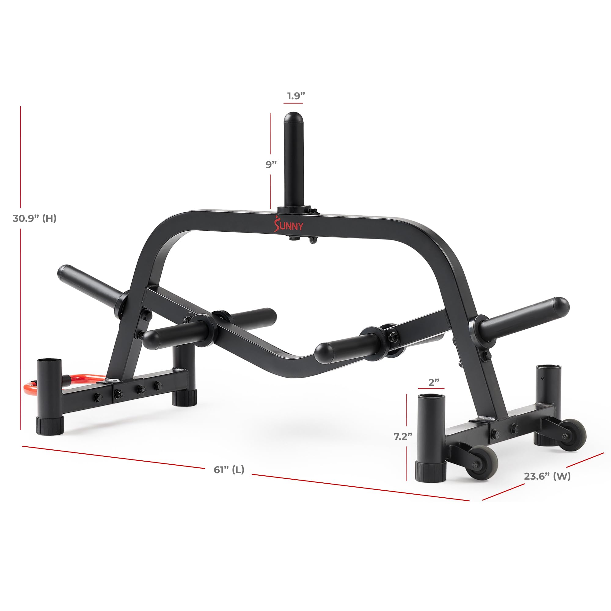 Sunny Health & Fitness Multi-Weight Storage Rack Stand - Organize Dumbbells, Kettlebells, Olympic Plates & Barbells - Perfect for Home Gym & Garage Workouts