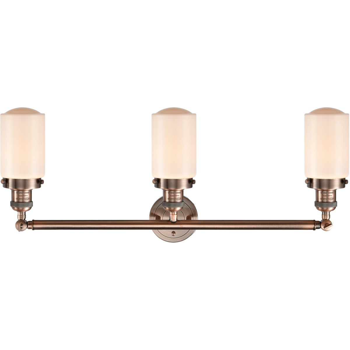 Franklin Restoration Collection LED Bath Vanity Light Fixture - 205-AC-G311-LED Modern Copper Finish for Bathroom Mirror Lighting | Perfect for Home Renovation, Spa-Style Bathrooms & Luxury Interior Design
