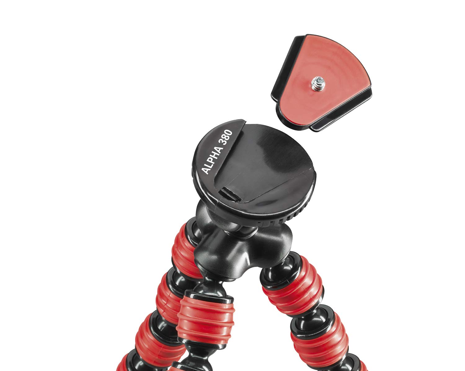 Cullmann Alpha 380 Portable Flexible Mini Tripod with Smartphone Mount - Adjustable Bendable Legs, Lightweight 267g, Supports 1.5kg - Perfect for Travel Vlogging, Outdoor Photography & iPhone Video Shooting