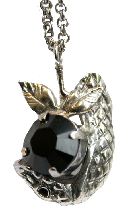 Elegant Serpent Necklace in Sterling Silver - Perfect for Gothic Fashion, Boho Jewelry & Statement Accessories