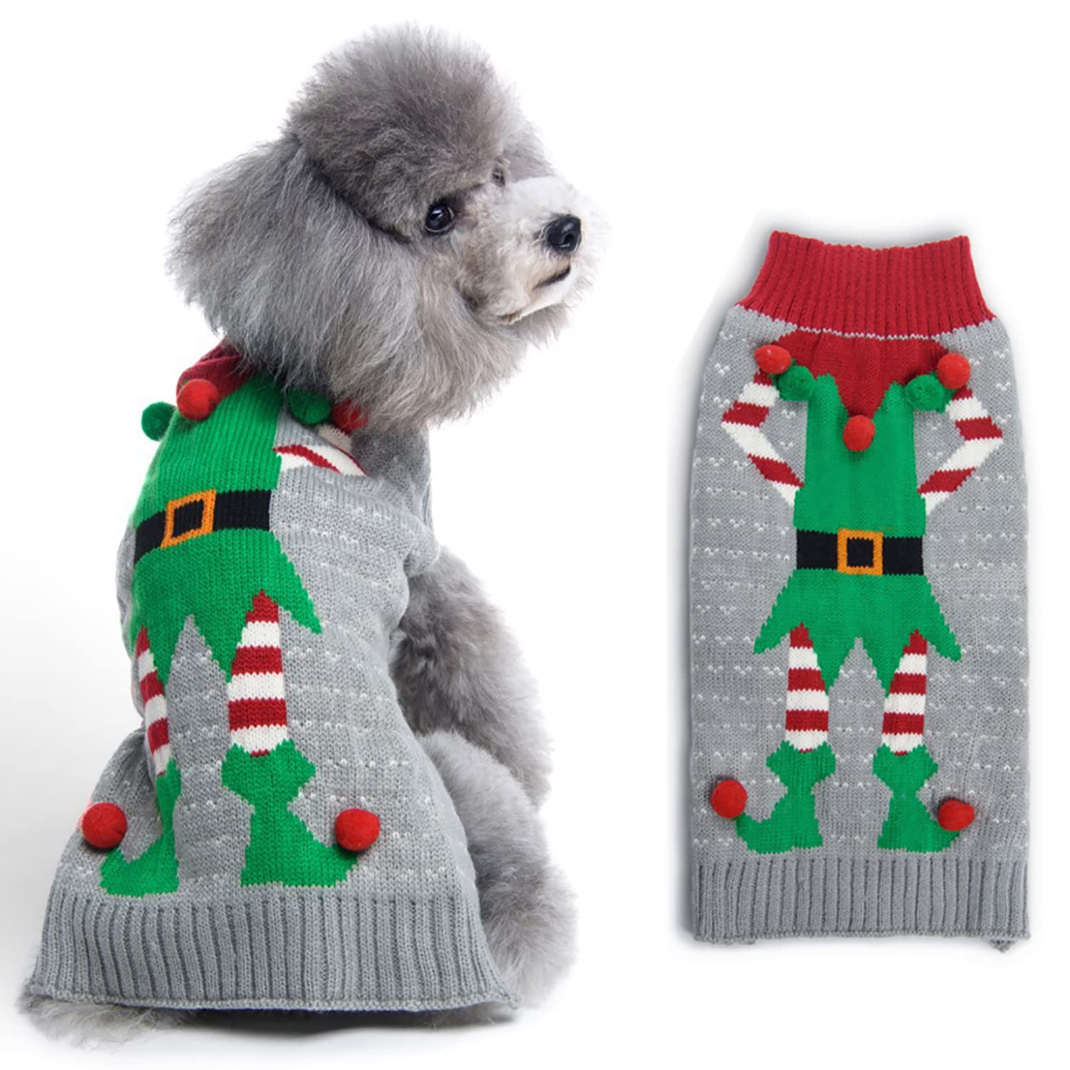 Festive Christmas Dog Sweaters - Santa Pet Apparel for Cats & Dogs | Cozy Holiday Outfits for Xmas Parties & Family Photos