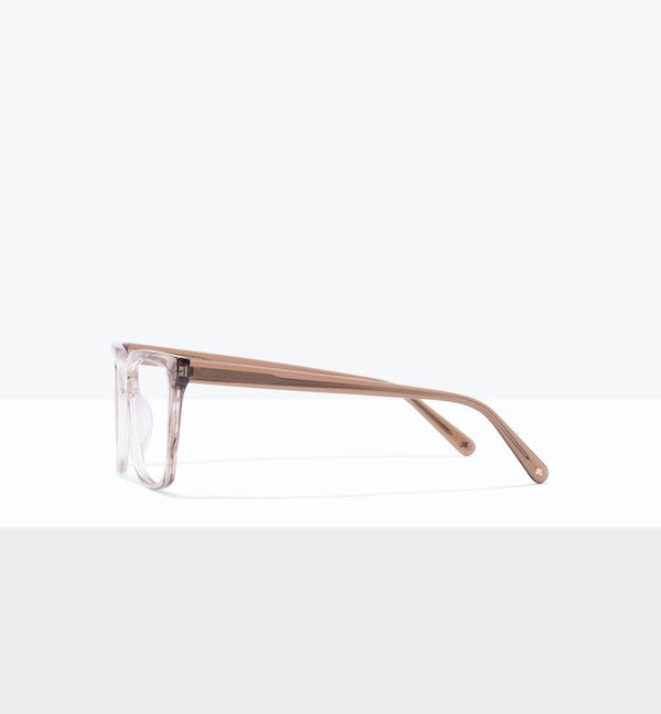 Stylish Oasis Eyeglasses for Men & Women - Lightweight Blue Light Blocking Glasses for Computer, Reading & Gaming - Trendy Prescription Eyewear Frames with UV Protection