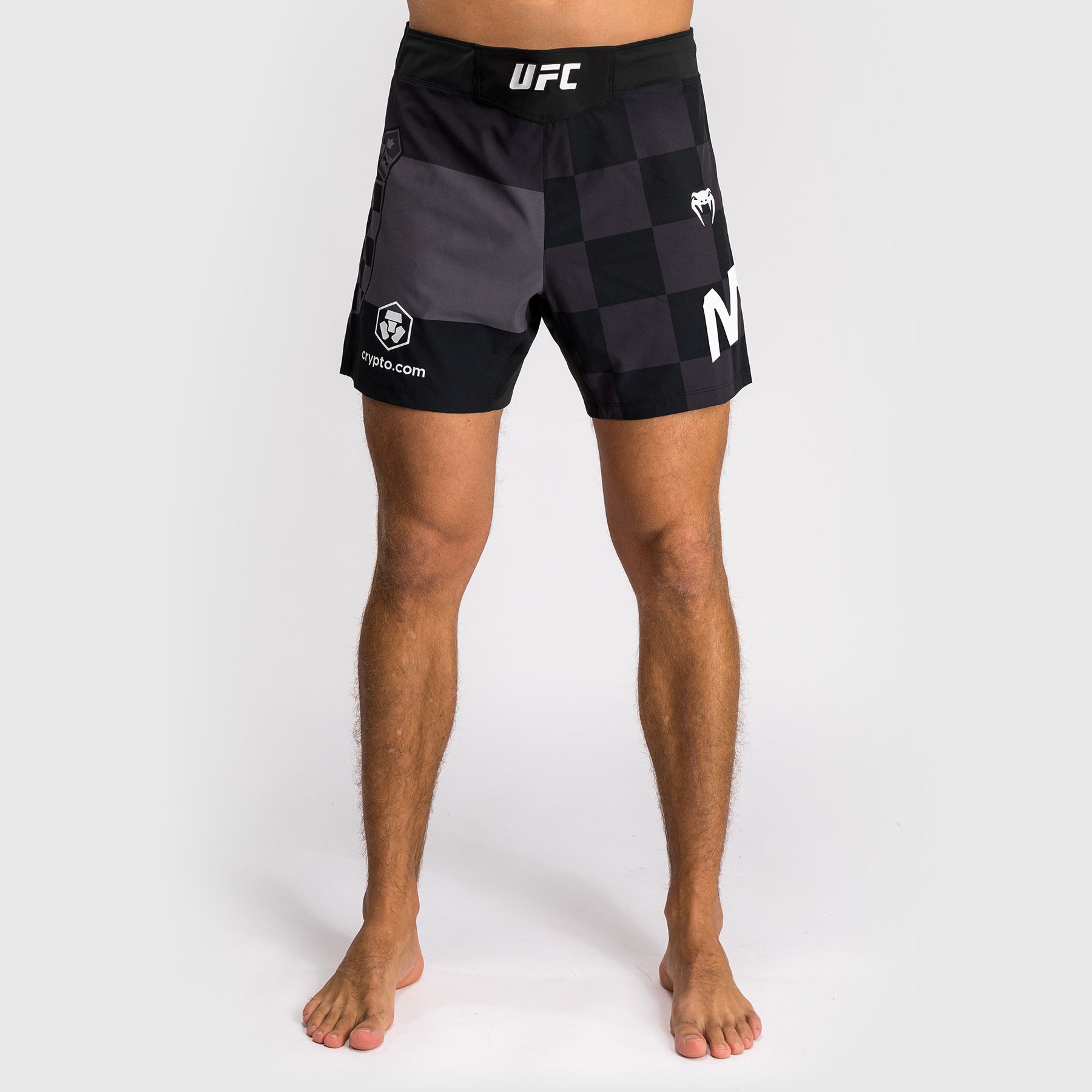 Men's UFC Unrivaled by Venum Black Stipe Miocic MMA Fight Shorts - Lightweight & Breathable for Training, Boxing & MMA Workouts