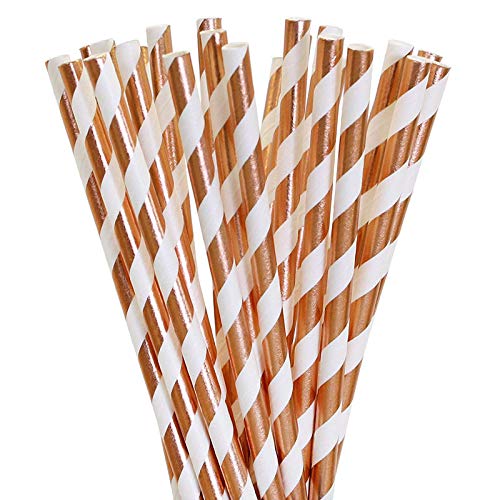 Fascola 154-Piece Rose Gold Party Decorations Kit - 18