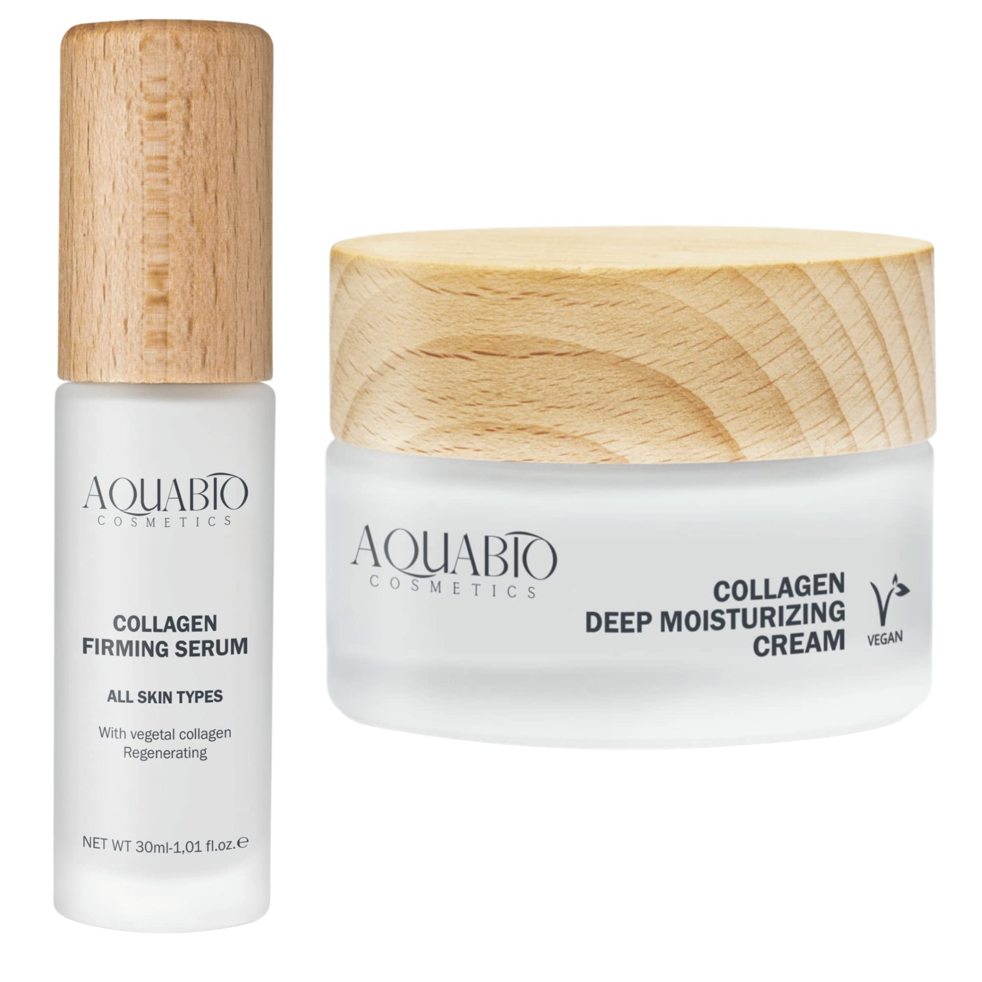 Best Face Moisturizer with Collagen Cream & Firming Serum Set for All Skin Types – Hydrate, Lift & Glow for Day & Night Skincare Routine