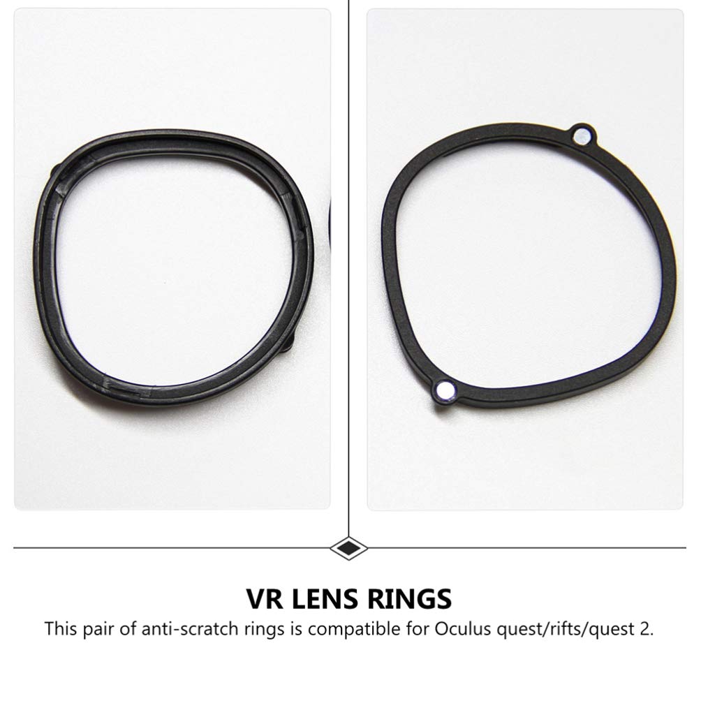 Hemobllo 2-Pack Magnetic Lens Protector Frames - Anti-Scratch VR Headset Lens Covers Compatible with Oculus Rift - Perfect for Gaming, VR Training & Virtual Reality Experiences