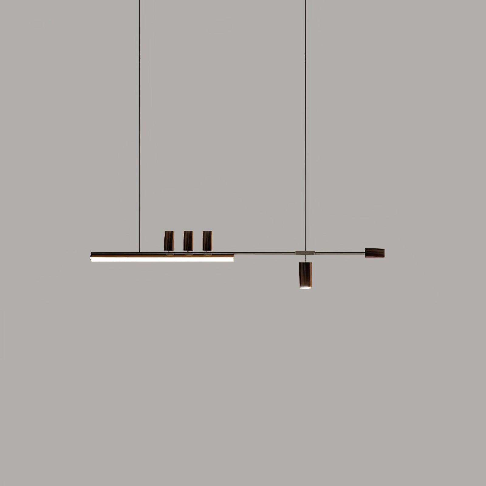 Modern Linear Island Pendant Light - Sleek Hanging Chandelier for Kitchen, Dining Room & Living Room - Perfect for Home & Restaurant Lighting Decor