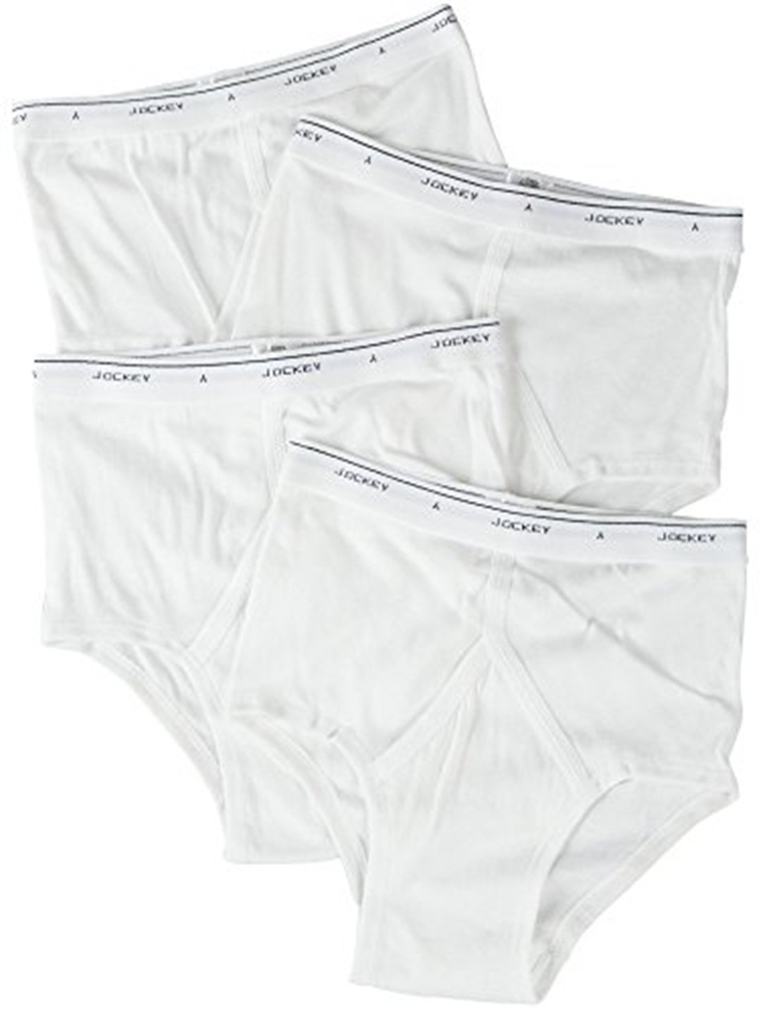 Jockey Men's Full Rise Briefs 5-Pack - White (Size 42) - Soft Cotton Underwear for Everyday Comfort & Support at Work, Gym or Sleep