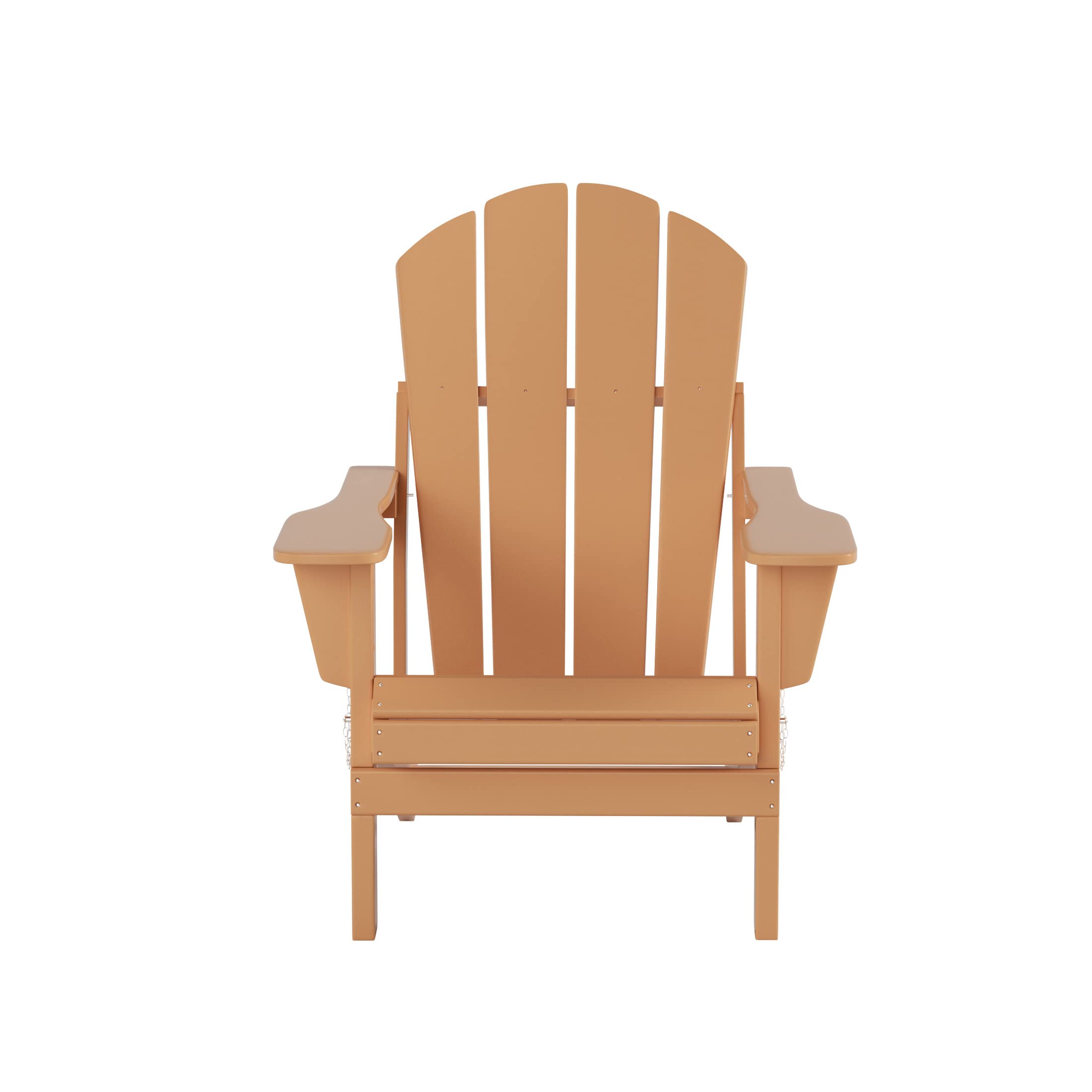 HDPE Adirondack Chair Set with Ottoman & Table - Outdoor Patio Furniture for Garden, Backyard