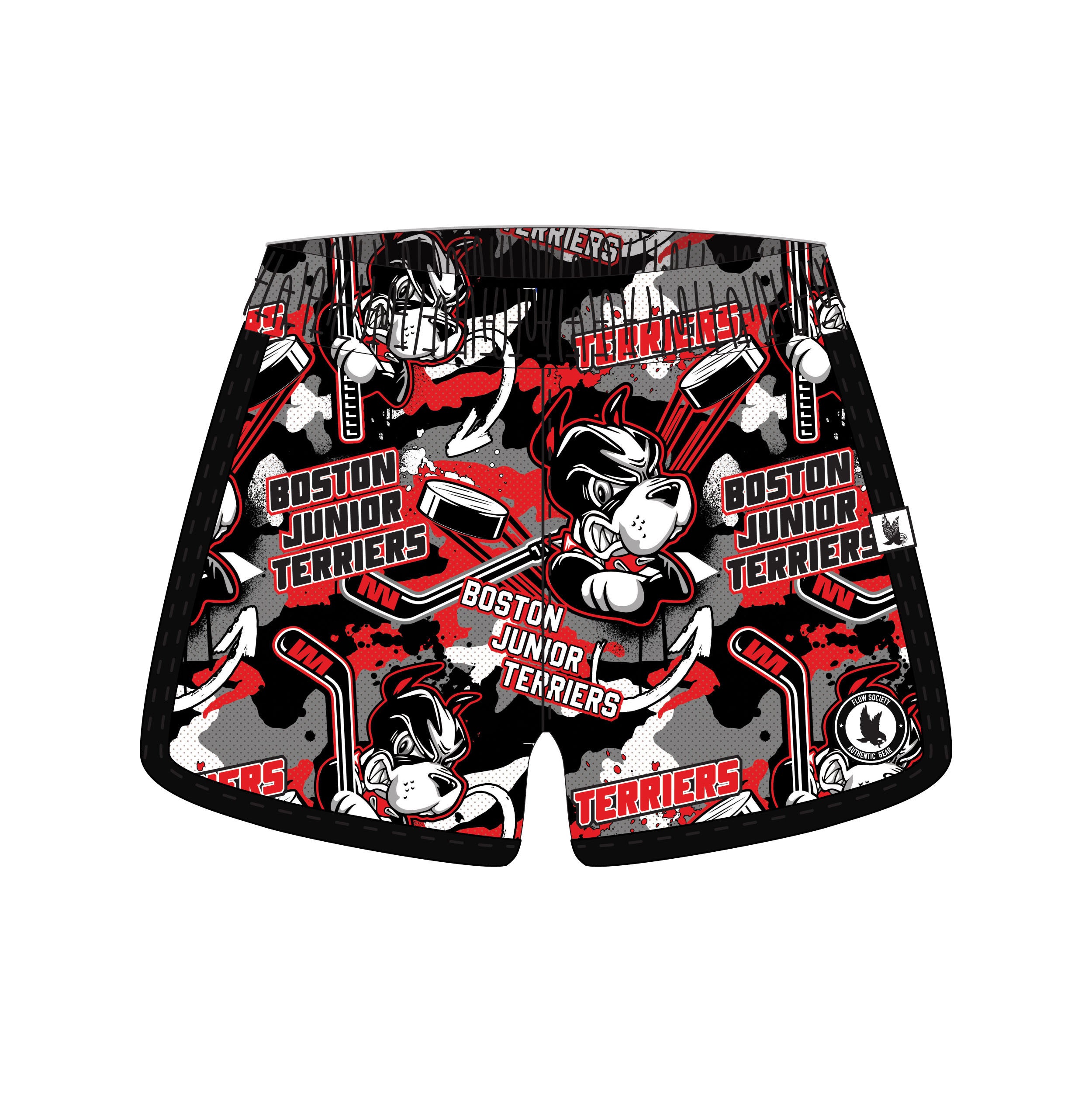 Boston Junior Terriers Hockey Shorts for Girls & Women - Comfortable & Breathable for Hockey Games, Practice & Casual Wear
