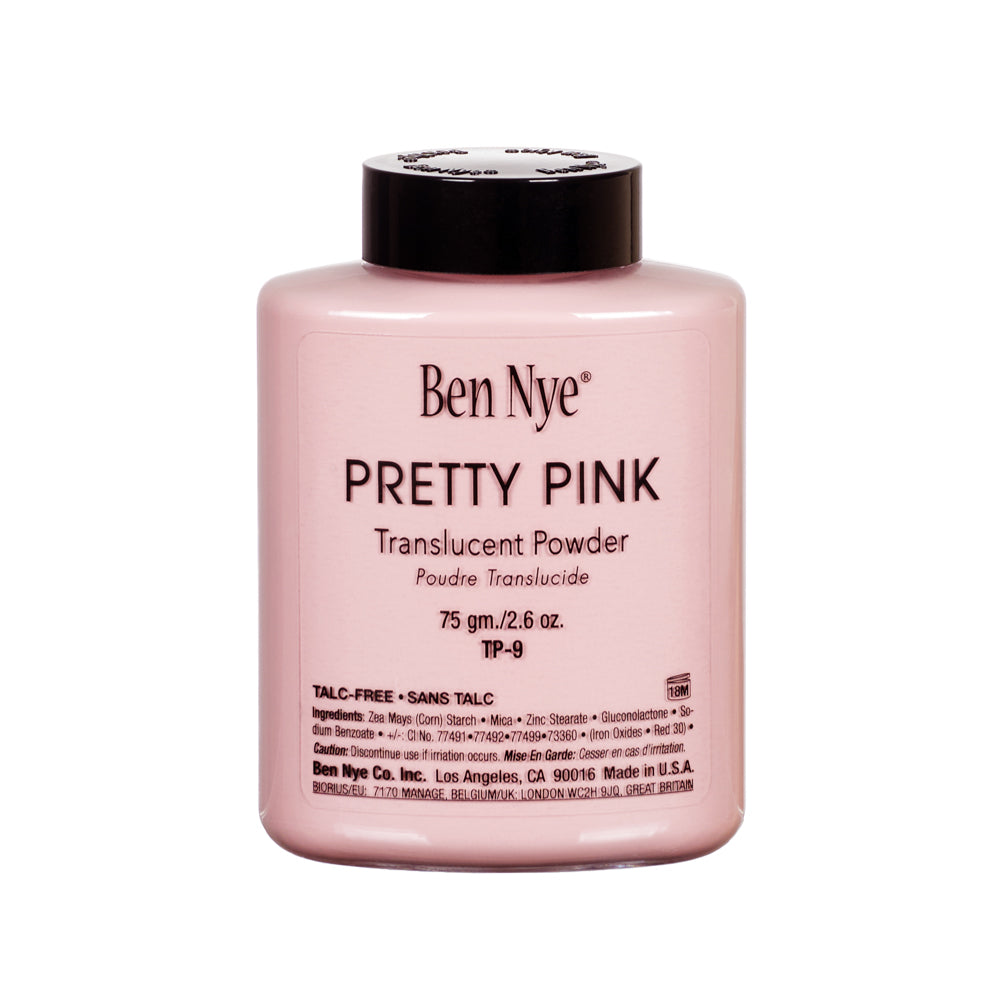 Ben Nye Pretty Pink Classic Translucent Face Powder - Professional Makeup Setting Powder for Flawless Finish | Perfect for Stage, Photography & Everyday Wear