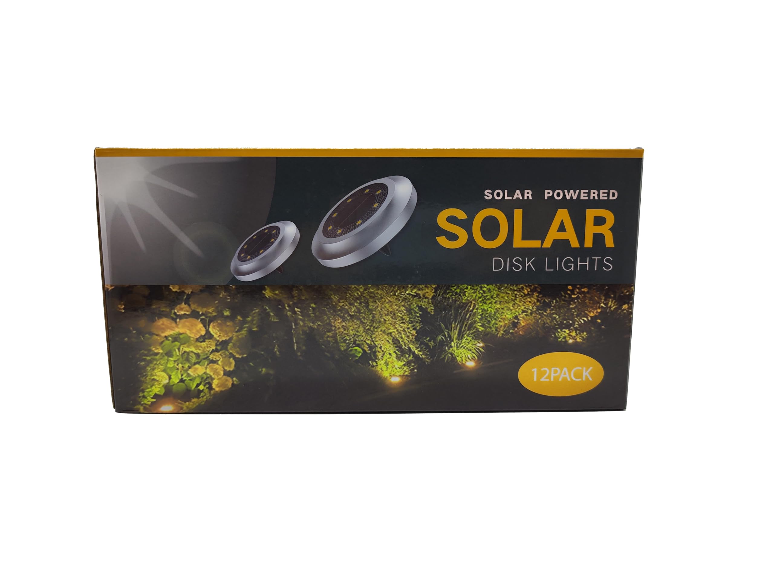 2024 Upgraded Solar Disk Lights Outdoor - Waterproof LED Landscape Lights for Walkway, Lawn, Steps & Decks | Solar-Powered In-Ground Lighting for Garden, Patio & Pathway Illumination