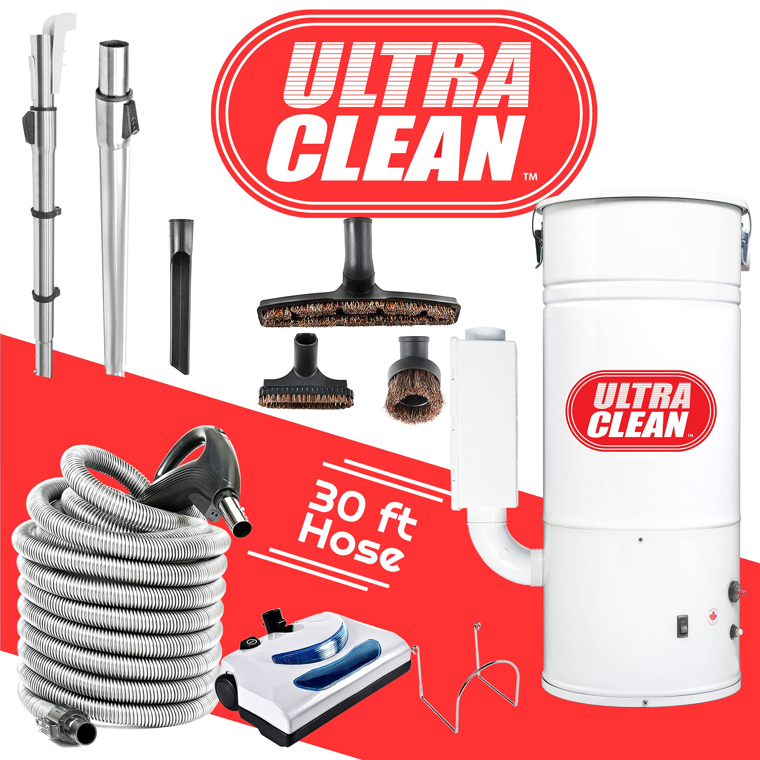 Ultra Clean 2” PVC Central Vacuum Pipe - Compatible with Nutone, Beam, Eureka, Allegro, Vacuflo & More (36 ft) | Durable Home Cleaning System for Whole House Vacuum Installation
