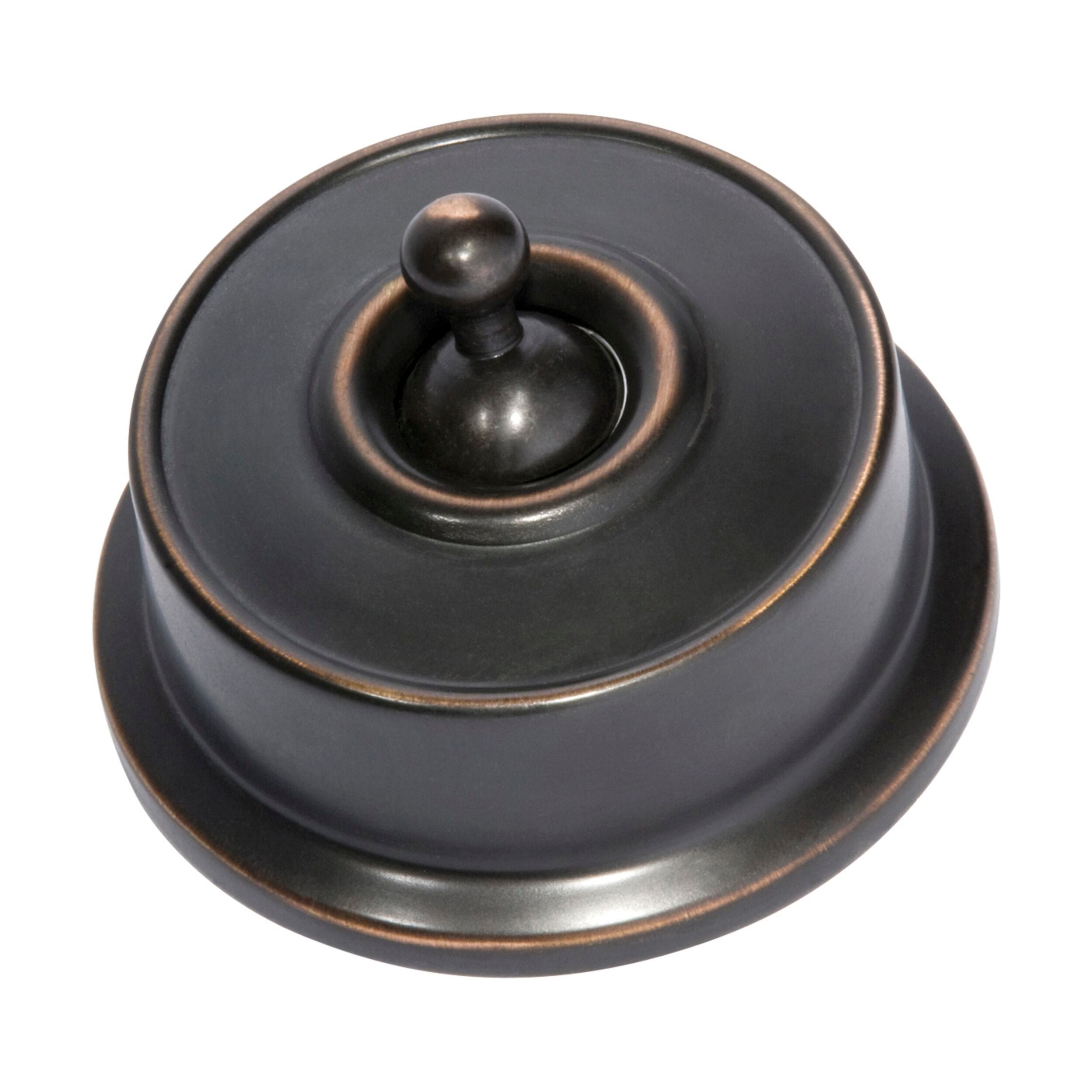 Antique Copper 5471 Switch Federation D62xP38mm - Perfect for Vintage Electrical Restoration and DIY Projects