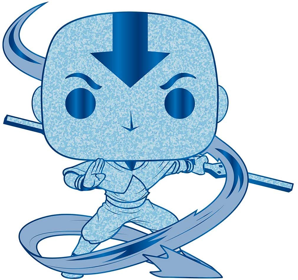 Funko Pop Pin! Avatar The Last Airbender - Aang Glitter Chase Exclusive Collectible | Perfect for Fans, Gifts & Pop Culture Displays