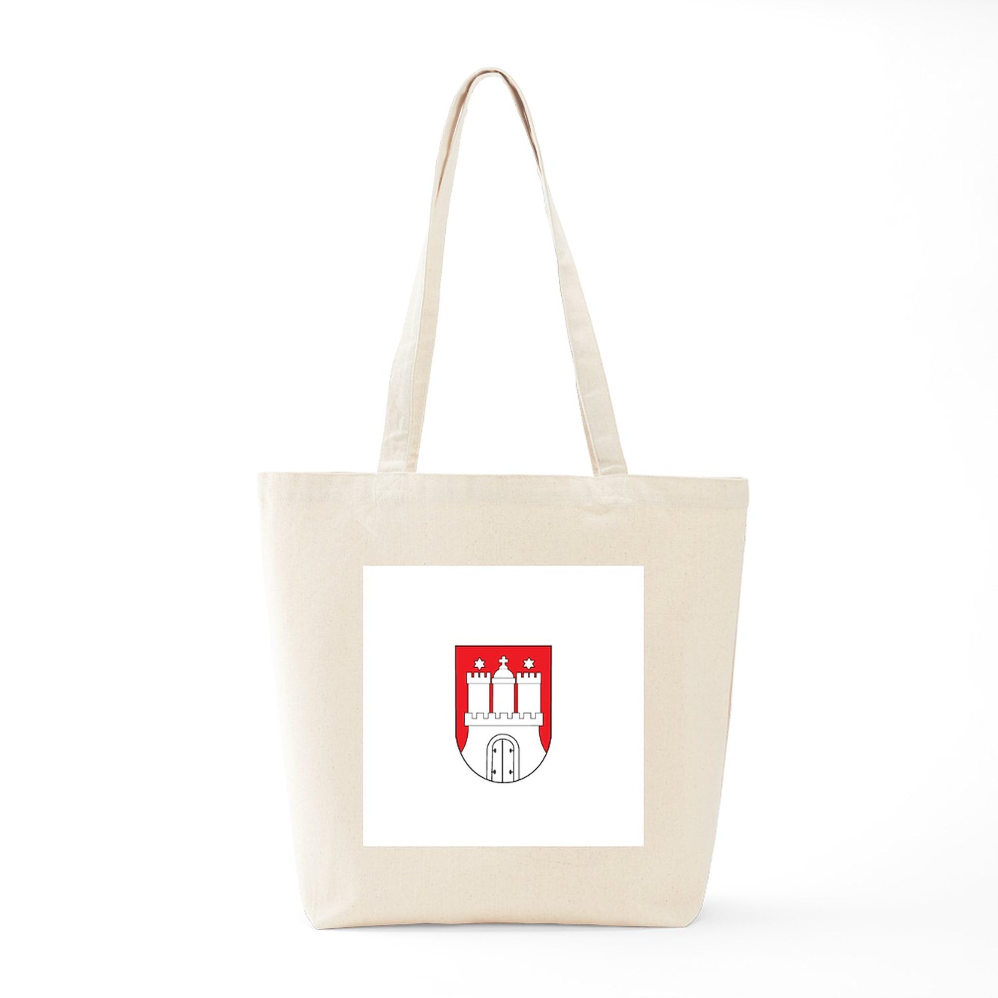 Hamburg City Tote Bag - Natural Canvas Reusable Shopping Bag for Groceries, Beach & Daily Use | Eco-Friendly & Durable