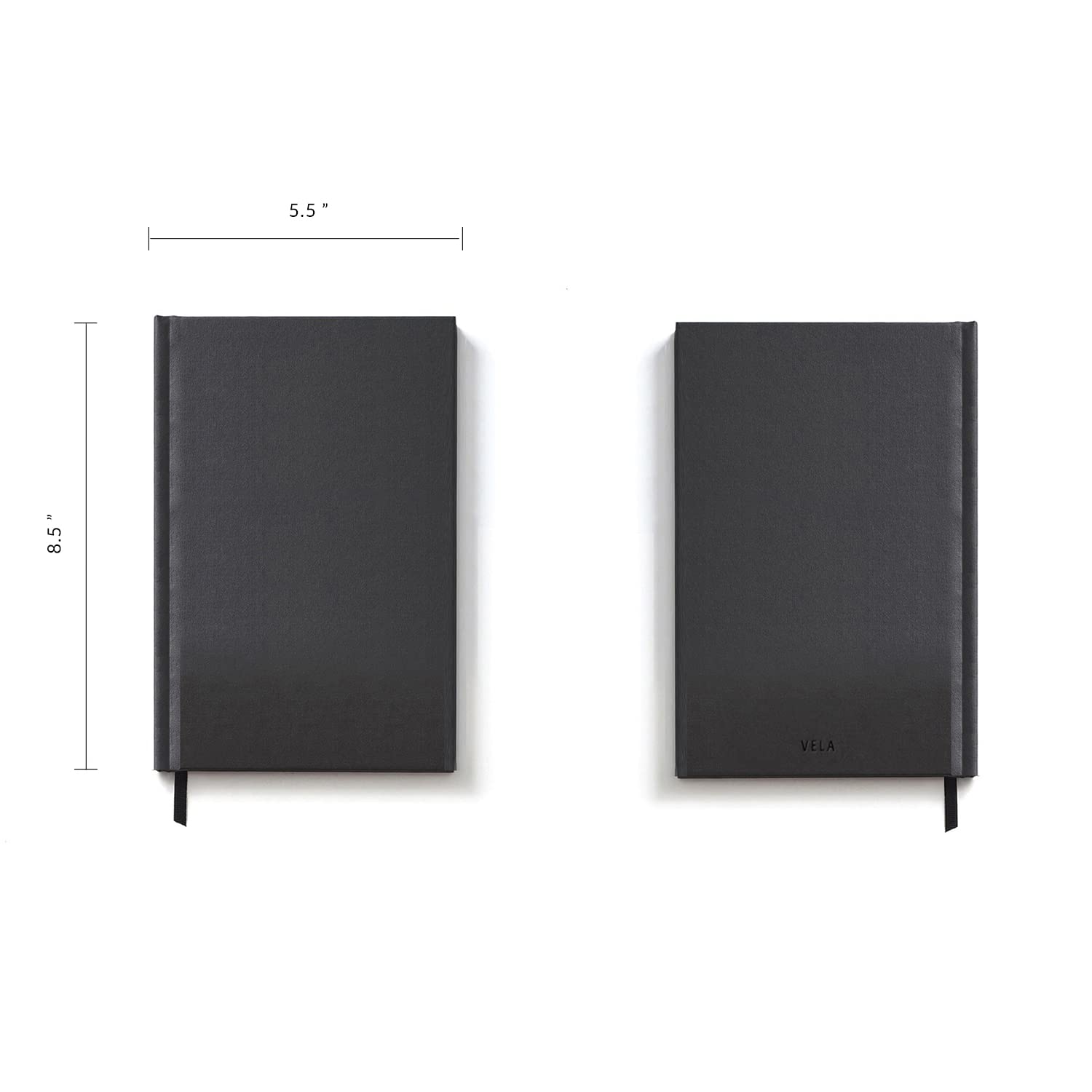 N2-B Field DuraCover Notebook - 5.5 x 8.5 Inches (14 x 21.5 cm), 136 Pages, Gray Saturated Weave, Permanent Bound, 70lb Heavyweight Paper - 6-Pack Grid Style - Perfect for Journaling, Sketching & Field Notes