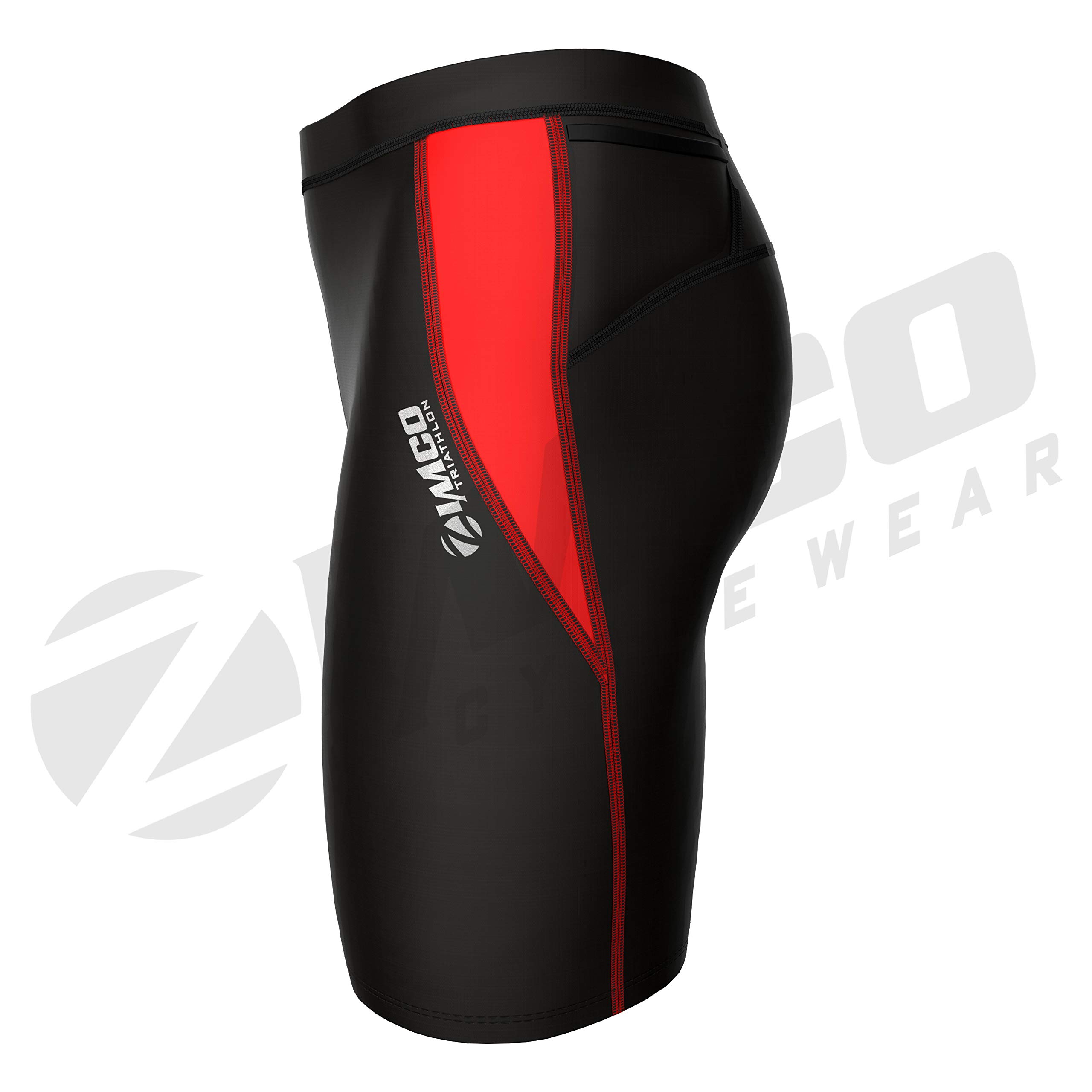 Zimco Men's Performance Triathlon Shorts - Padded Triathlon & Cycling Race Shorts for Comfort & Speed | Ideal for Triathlons, Cycling Races & Endurance Training