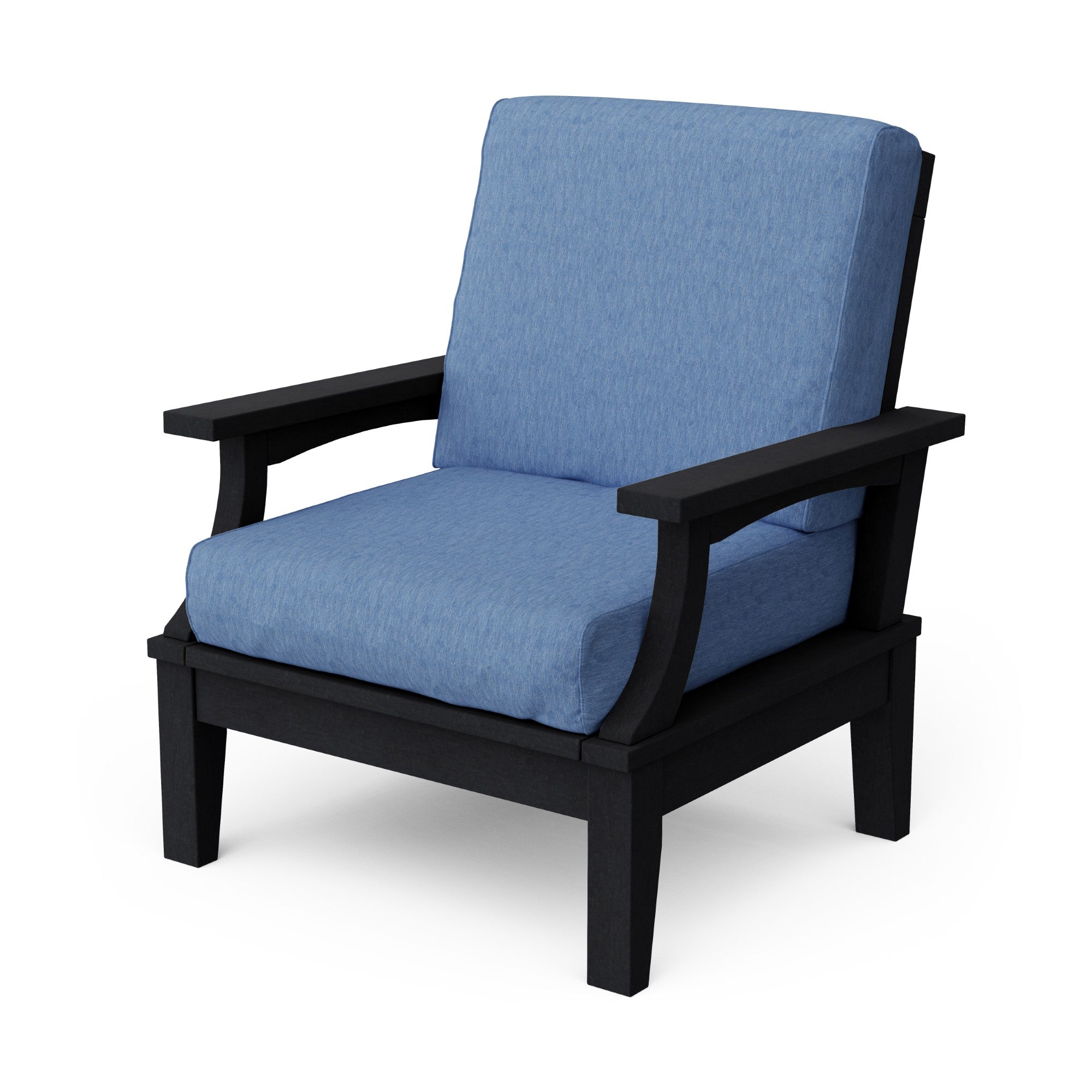 Heritage Deep Seating Patio Chair with Weather-Resistant Cushions - Outdoor Lounge Furniture for Garden, Poolside & Backyard Relaxation