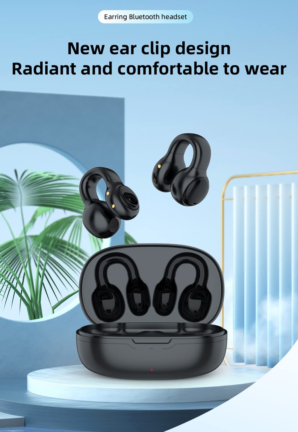 Open Ear Wireless Earbuds for Sports - Bluetooth Bone Conduction Headphones for Running, Cycling, Driving & Workout | Sweatproof Lightweight Comfortable Earphones for Gym, Jogging & Outdoor Activities
