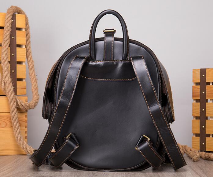 Stylish Red Leather Backpack for Women - Fashionable Designer Handbag for Work, Travel & Daily Use