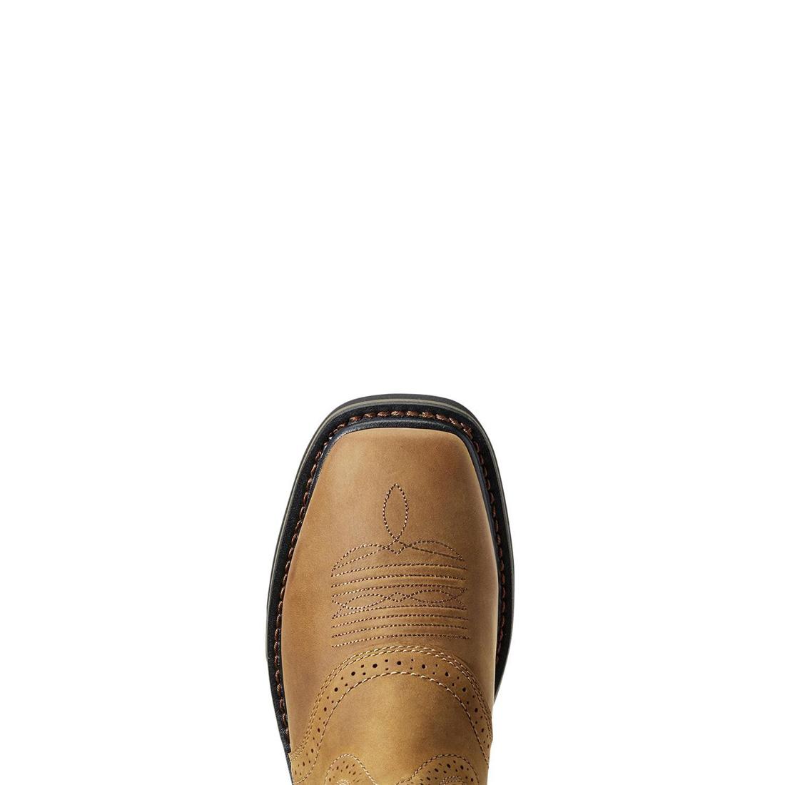 Sierra Soft Toe Wide Square Toe Boot Aged Bark