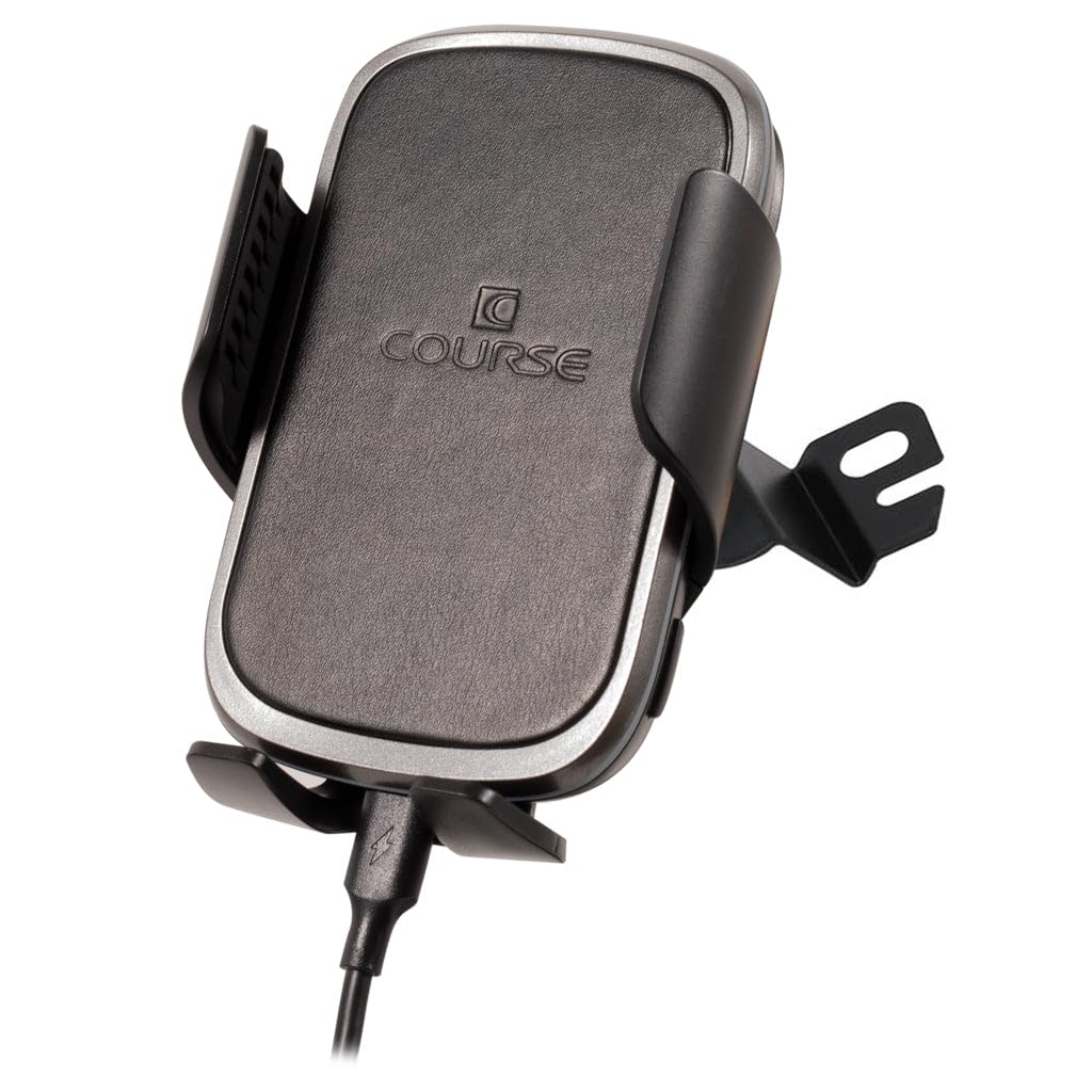 Course Motorsports DirectFit Automatic Gripping Wireless Charger & Phone Mount for Ford Explorer (2011-2019) - Black | Hands-Free Charging Car Accessory for Safe Driving & Navigation