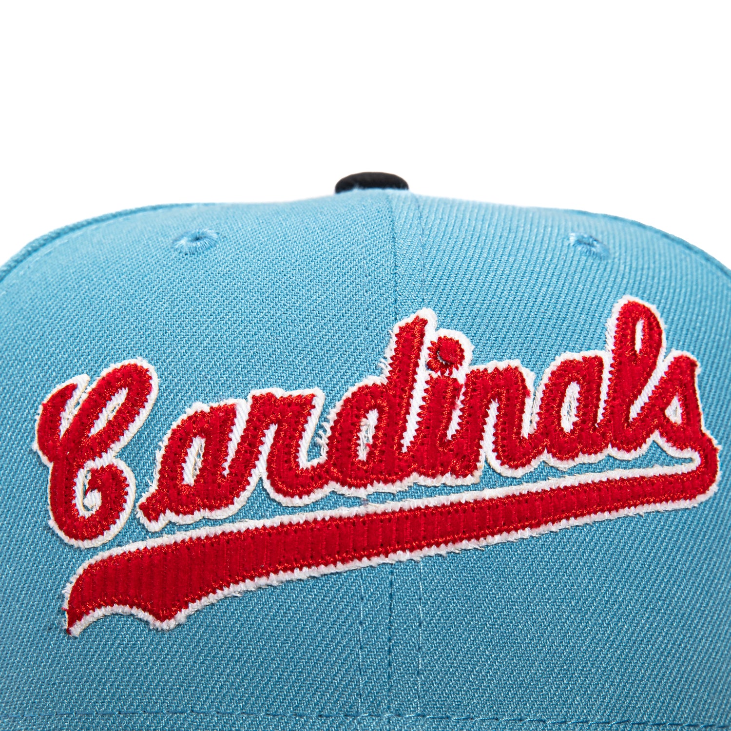New Era 59Fifty Corduroy St Louis Cardinals MLB Baseball Cap with Inaugural Patch - Light Blue & Navy - Perfect for Game Day, Sports Fans & Casual Wear