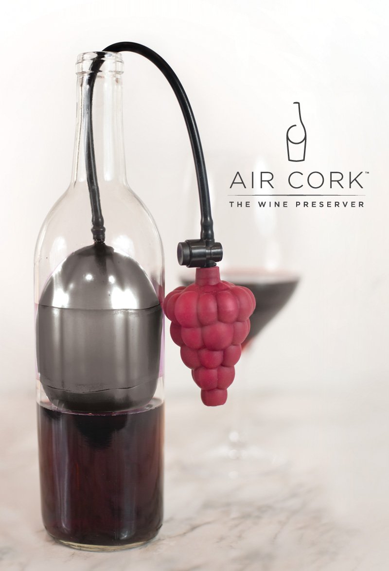Premium Wine Preserver Stopper (Burgundy) - Reusable Wine Saver for Red & White Wines - Airtight Vacuum Sealer - As Seen on Shark Tank - Perfect for Home Bars, Restaurants & Wine Tasting Parties