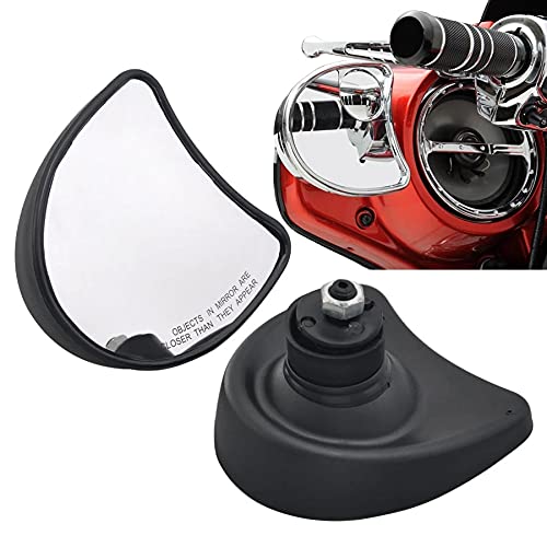 Harley Touring FLH Ultra Limited FLHTK Street Glide FLHX Electra Glide FLHT FLHTCU Rearview Fairing Side Mirrors (1996-2013) - Black - Durable Fairing Mount Rear View Mirrors for Enhanced Safety & Style on Long Rides