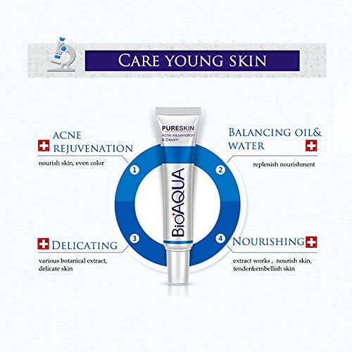 AquaBioaqua Acne Treatment Cream - Pimple & Scar Removal for Clear Skin | Face Care