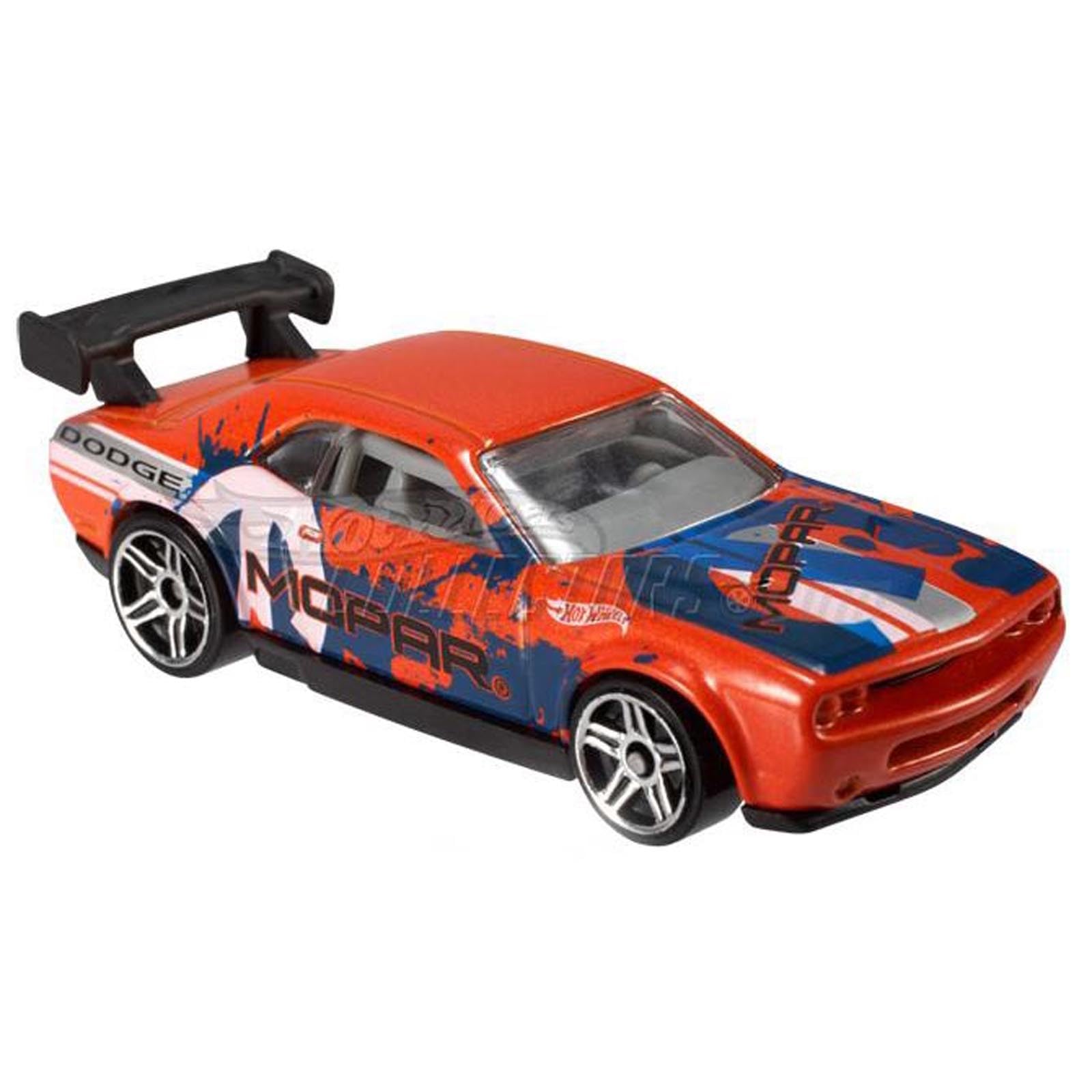 2012 Hot Wheels Dodge Challenger Drift Car Orange & Blue #229/247 - Rare Collectible Diecast Model for Kids & Adults - Perfect for Play, Display & Racing Scenes