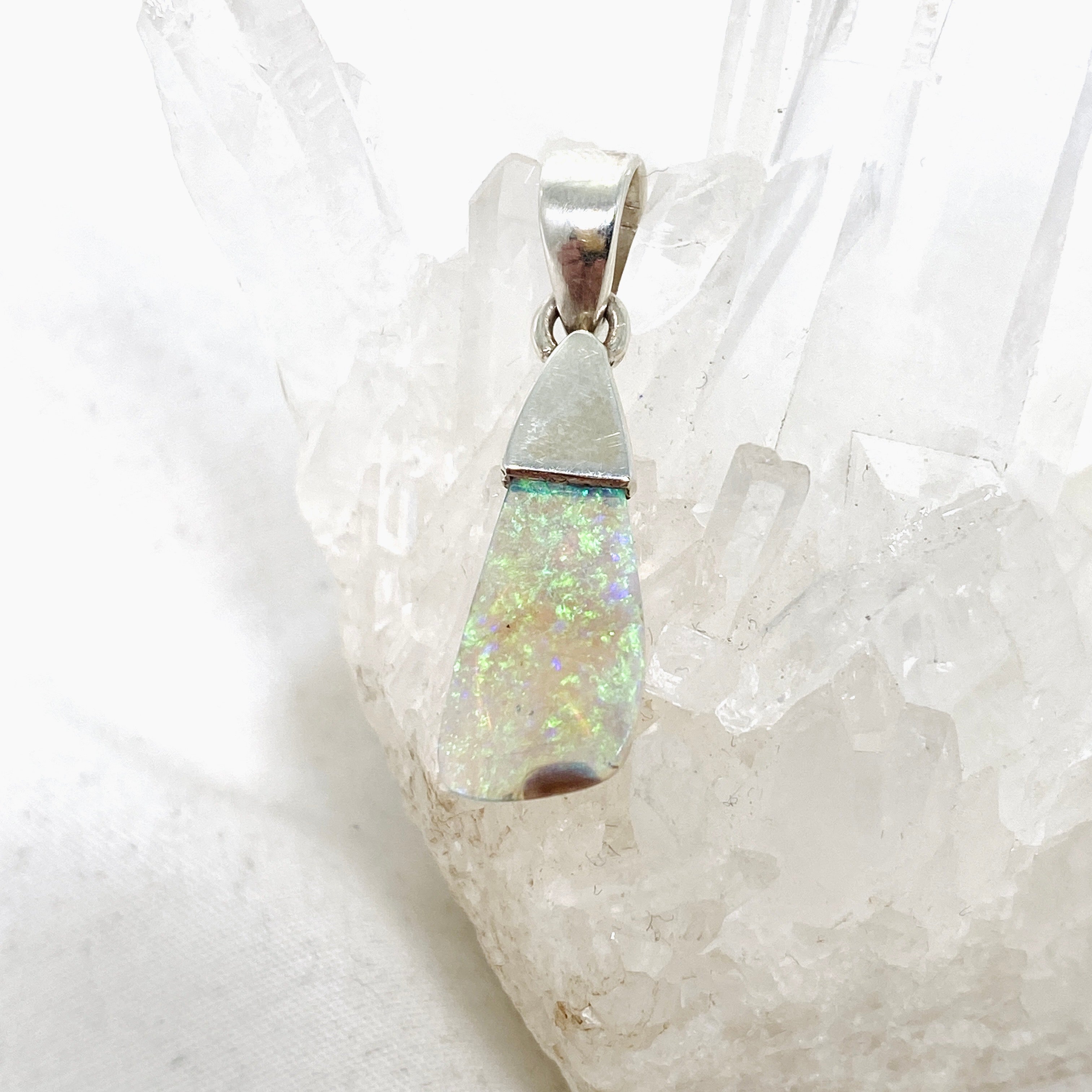 Natural Australian Opal Solid Freeform Pendant Necklace PPGJ809 - Unique Handcrafted Jewelry for Women, Perfect Gift for Birthday, Anniversary & Special Occasions