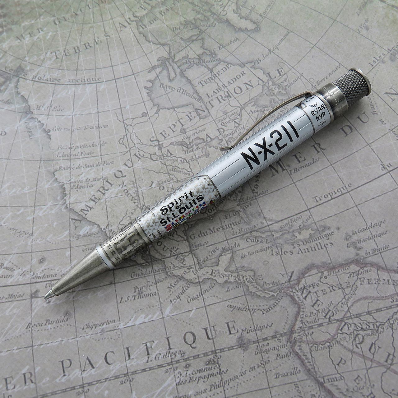 Vintage Retro 51 Smithsonian Spirit of St. Louis Rollerball Pen - Classic Aviation Inspired Writing Instrument for Collectors, Office Use & Gift Giving