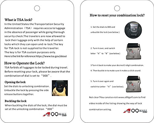 Premium A99 Deluxe Golf Travel Bag with Wheels - TSA Approved Lock, Durable Protection Cover - Perfect for Air Travel & Golf Course Use