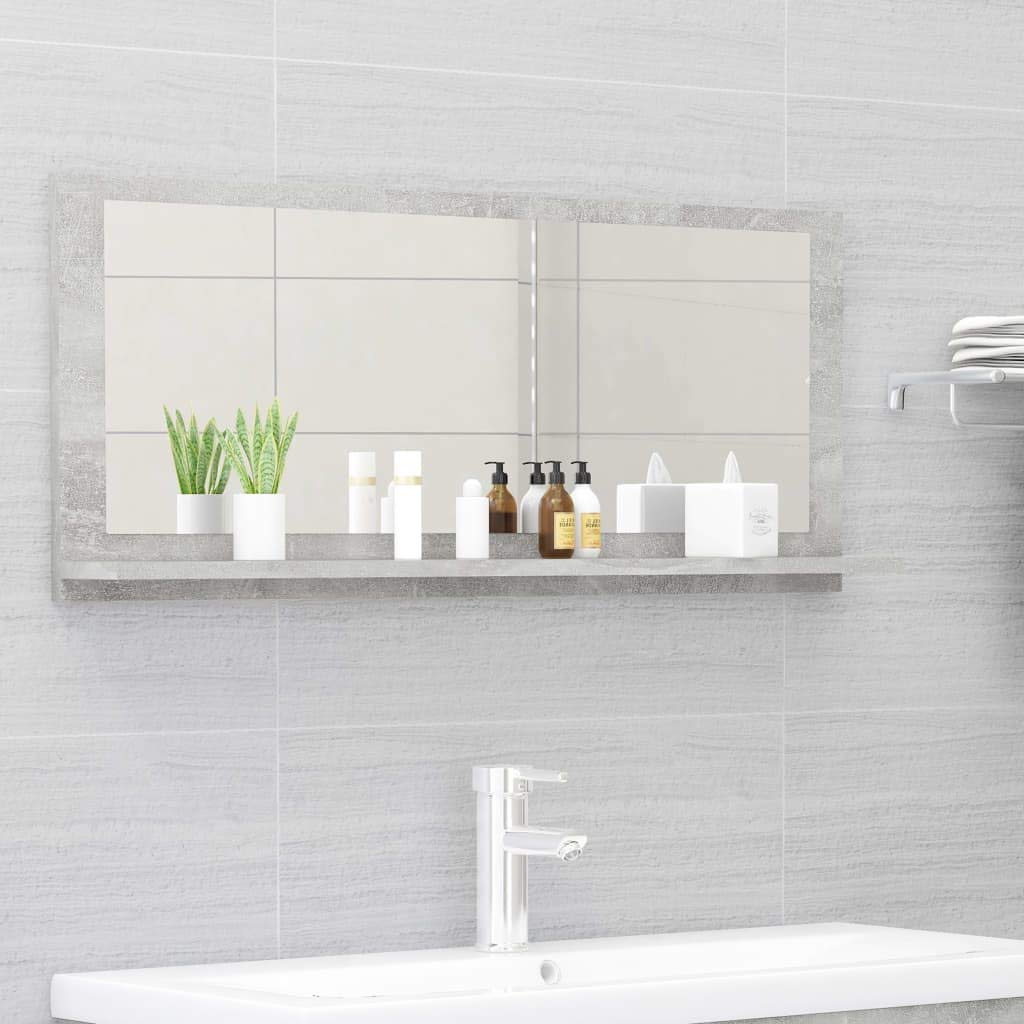 Modern Bathroom Vanity Set with Mirror - Easy Assembly, Durable Chipboard for Home Decor