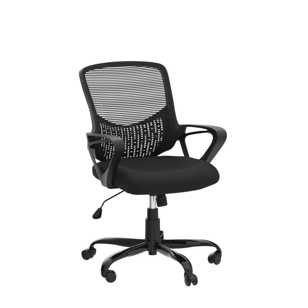 Ergonomic Office Chair with Lumbar Support - Adjustable Mid Back Mesh Computer Desk Chair, Rolling Swivel Task Chair for Home & Office Workspace - Perfect for Long Hours Sitting, Gaming, and Remote Work