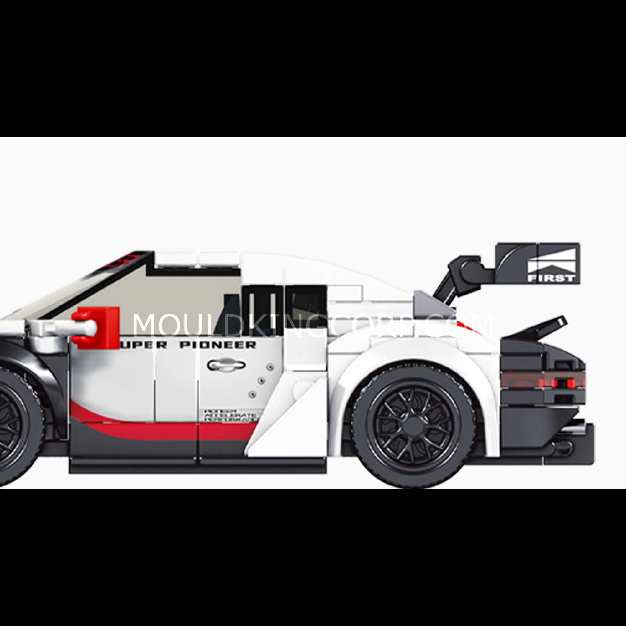 Mould King 27010 Porsche 911 Sports Car Building Blocks Set - 349 PCS Model Kit for Adults & Teens | DIY Collectible Toy for Home Display, Gift for Car Enthusiasts