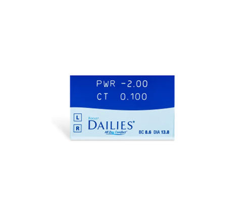Focus Dailies All Day Comfort Contact Lenses - 30 Pack (30 Lenses) | Daily Disposable for Dry Eyes & All-Day Wear | Perfect for Work, Travel & Sports