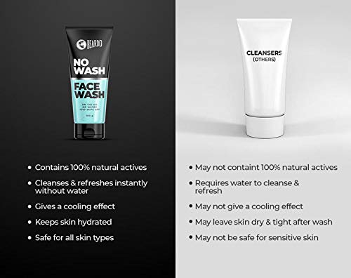 Beardo No Wash Facewash 100gm - Made in India for Men's Skincare