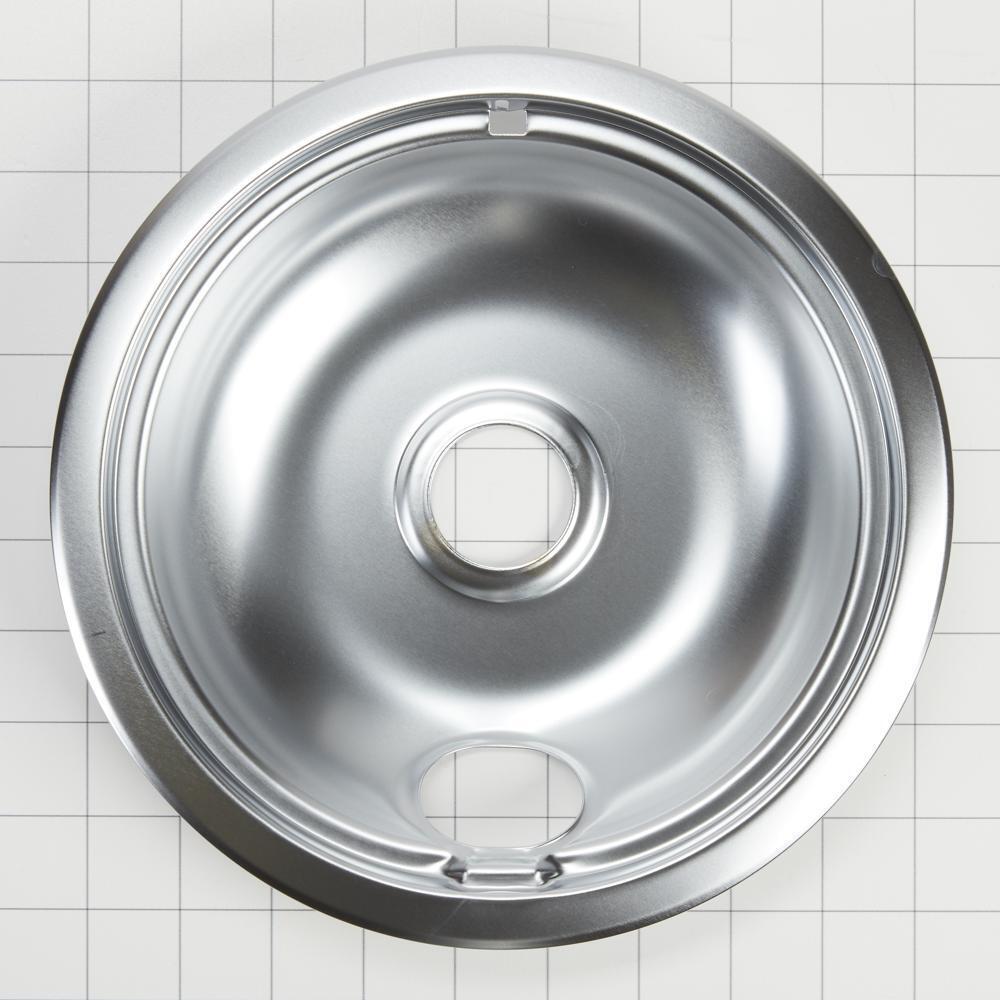Amana W10278125 Round Electric Range Burner Drip Bowls - Replacement Parts for Stove Top Drip Pans - Perfect for Kitchen Appliance Maintenance and Cleaning